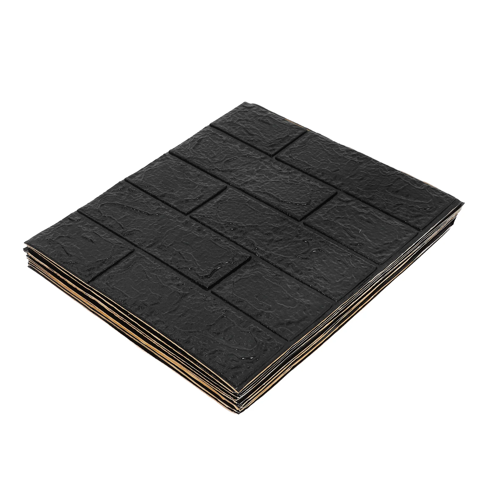 

10 Pcs Foam Waterproof Wallpaper Self Adhesive Brick Effect Peel Stick Faux Brick Wall Decor Indoor Stickers Bathroom Bedroom