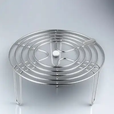 

Versatile Round Cooling Rack Stainless Steel Steamer Rack for Cake Pastries Bread Baking Cooking and Cooling Needs