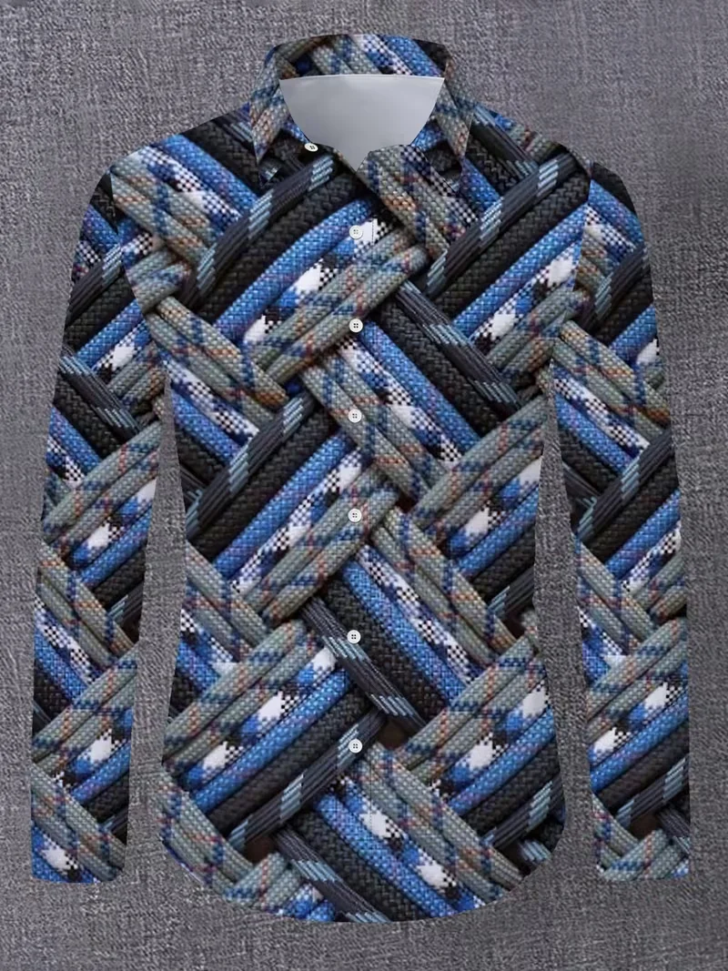 

Новая мужская рубашка с листьями растений, воротник с длинным рукавом, цветная пуговица, деловая повседневная дизайнерская роскошная одежда