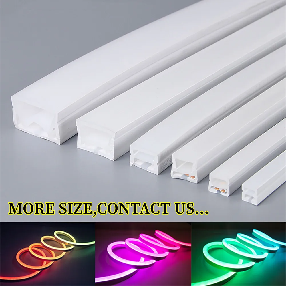 

DC12V 24V Flexible Neon Tube for Led Strip WS2811 WS2812B IP67 Waterproof Outdoor Decor Recessed Silicone Gel Ribbon Lamp Strip