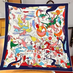1PCRabbit Carnival Fashion Wear Women's Shawl Chest Wrap Large Square Scarf Headscarf High-end Scarf Scarf Wholesale