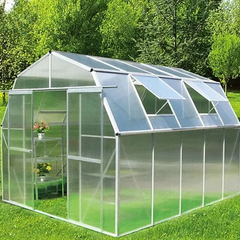 New low cost garden greenhouse with aluminum frame shed garden greenhouse outdoor