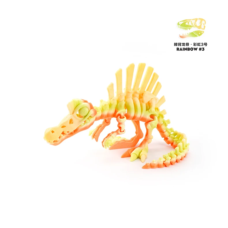 3D-Gedrucktes Rückengriff-Drachen-Ornament Dinosaurier-Serie Lustiges Ornament Handgefertigtes Skelett-Simulations-Ornament – Detail 24