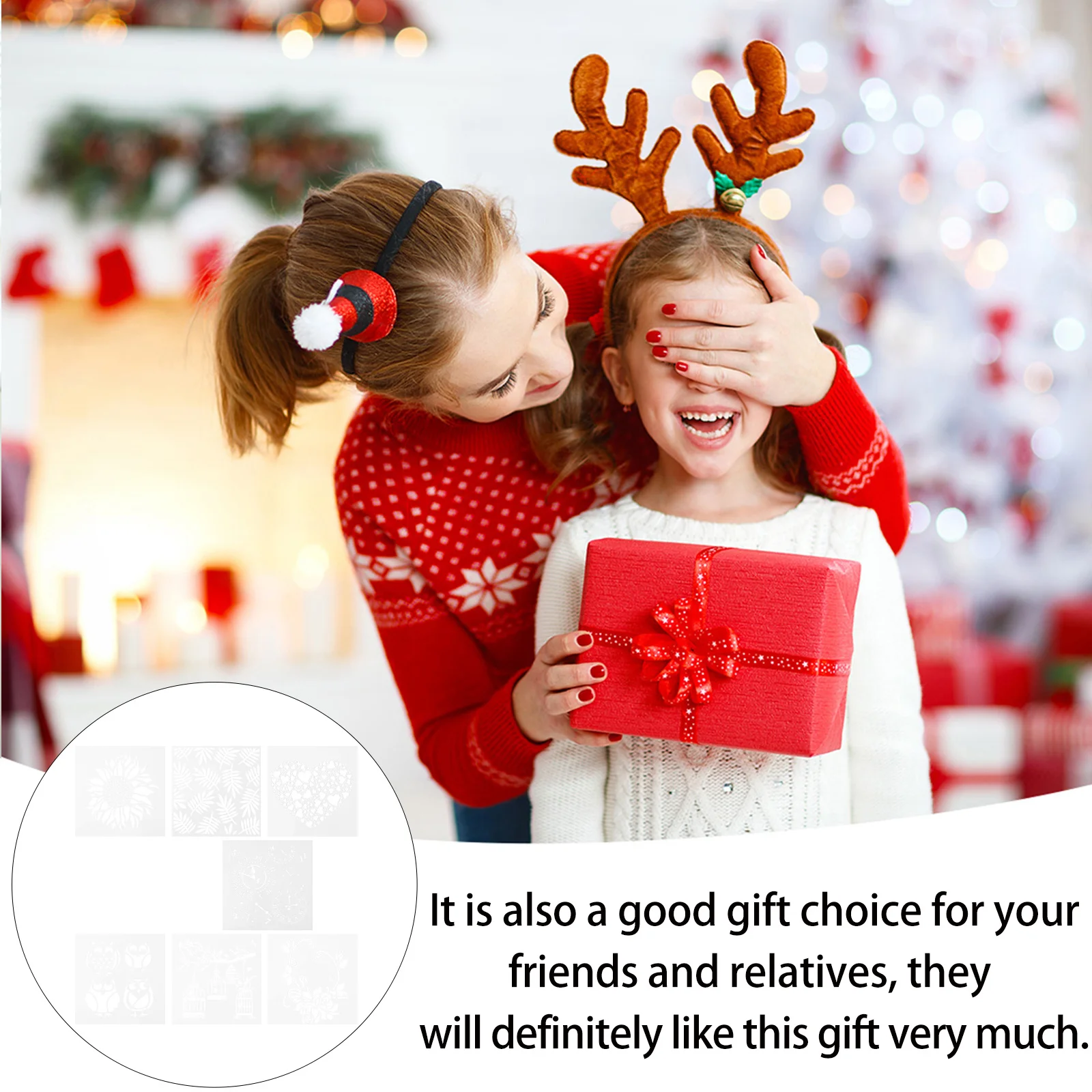 8 قطعة قوالب رسم للحيوانات الأليفة قابلة لإعادة الاستخدام مجموعة استنسل فنية يدوية قابلة للغسل لتلوين اللوحة فن الديكور السبورة