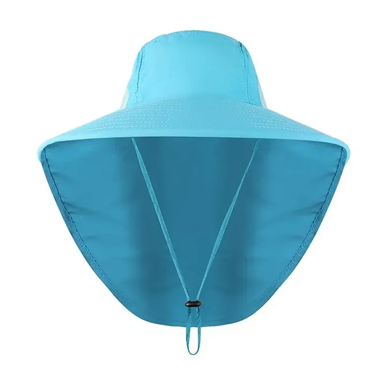 Outdoor UPF50+ Sonnenhut, Netz-Angelhut mit breiter Krempe und Nackenklappe – Detail 32