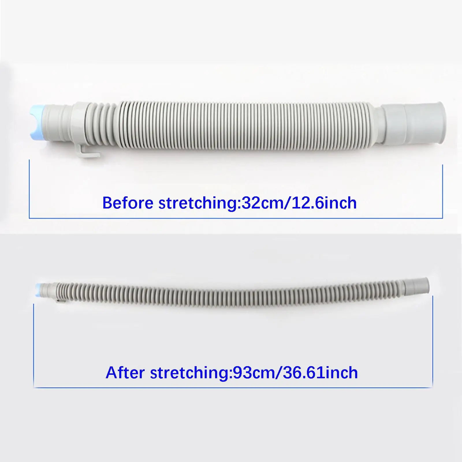 Extendable Washing Machine Drain Hose Universal PVC Discharge Tube Flexible Corrugated Water Hose Sprayer for Laundry