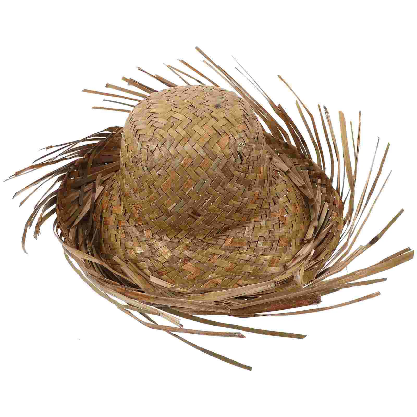 

Straw Hat Sunshade Proof Headband Woven Summer Outdoor Party Protection Caps Beach