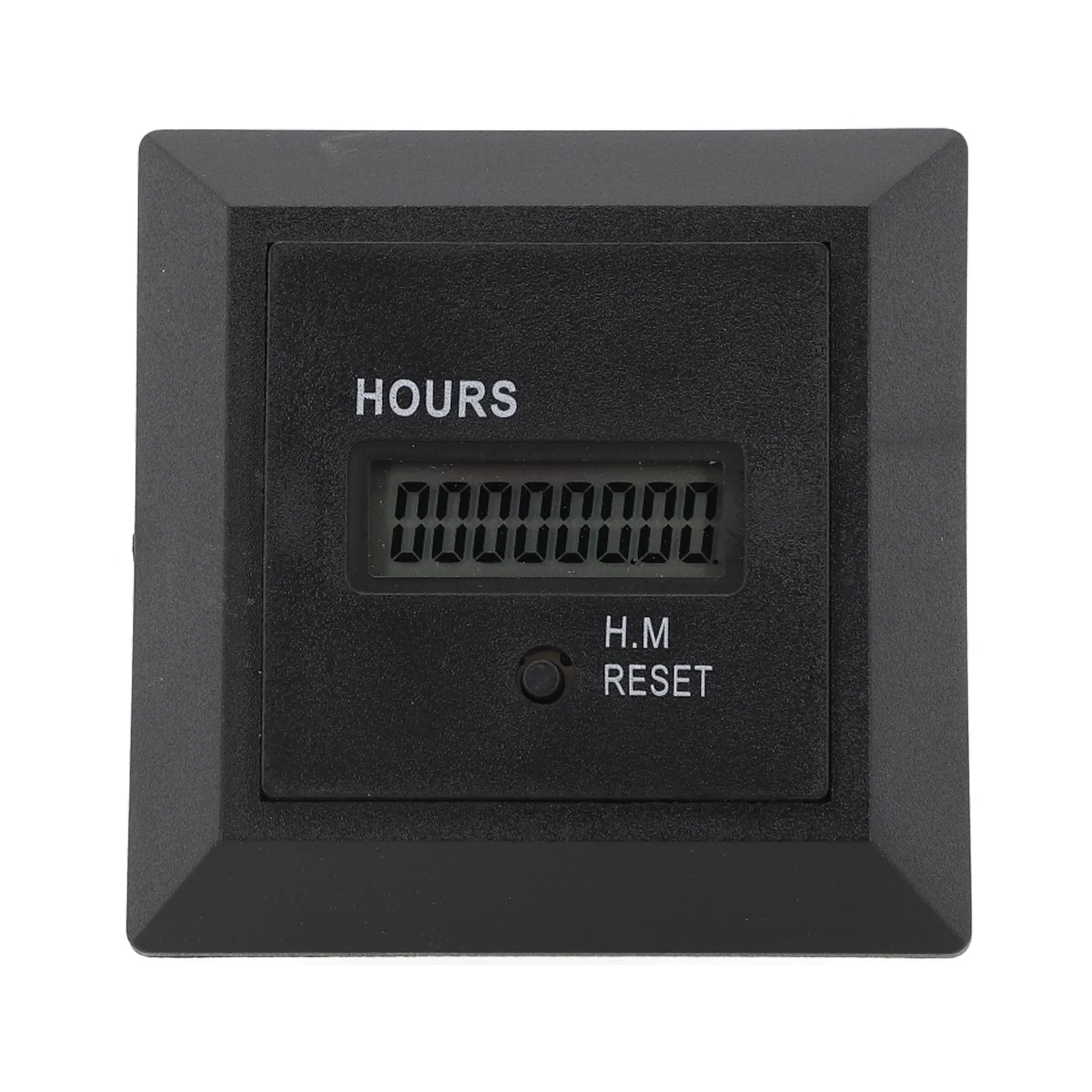 HM-1R Digital Display Hour Meter For 100-240V 50/60HZ High Accuracy Industrial Timer ABS Material Engineering Machinery Vehicle