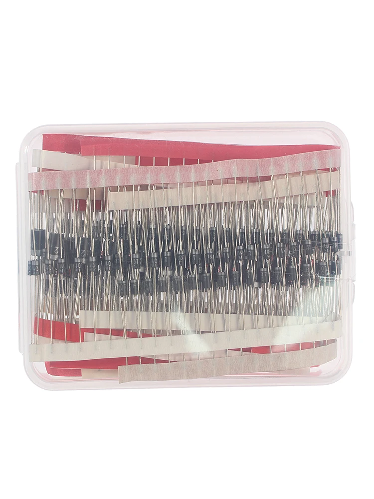 350PCS/box Diodes kit 14Values Rectifier/Fast Recovery/Schottky/Switching Diode Set 1N4001 1N4007 1N4148 RL207 UF4007 FR107 207 image 6