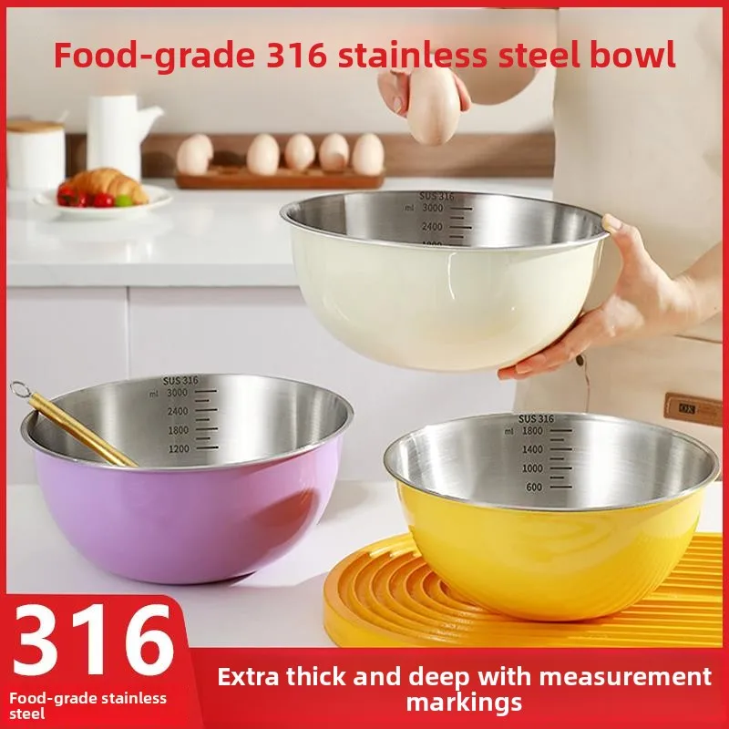 

Корзина-дуршлаг из нержавеющей стали Food ade 36 для кухни: для смешивания салатов, замеса теста, использования в качестве миски для салата, универсальная для дома, для раковины