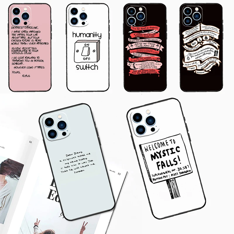 The Vampire Diaries Quotes Art Case For Realme 16 11 10 12 13 15 14 Pro Plus C65 C55 C71 C67 C63 C61 C53 C35 C75 GT7 GT8 Pro