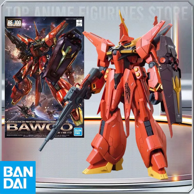 

BANDAI Genuine Gundam Model RE 1/100 AMX-107 Bawoo Anime Action Figures Collection Assembly Model Toy Holiday Gift
