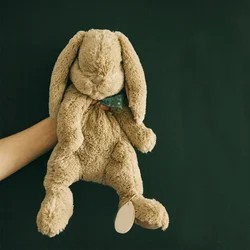 Stuffed Bunny with Floppy Ears Easter Gifts Chritmas Presents Large Plush Animal Rabbit Toy with Scarf for Kids