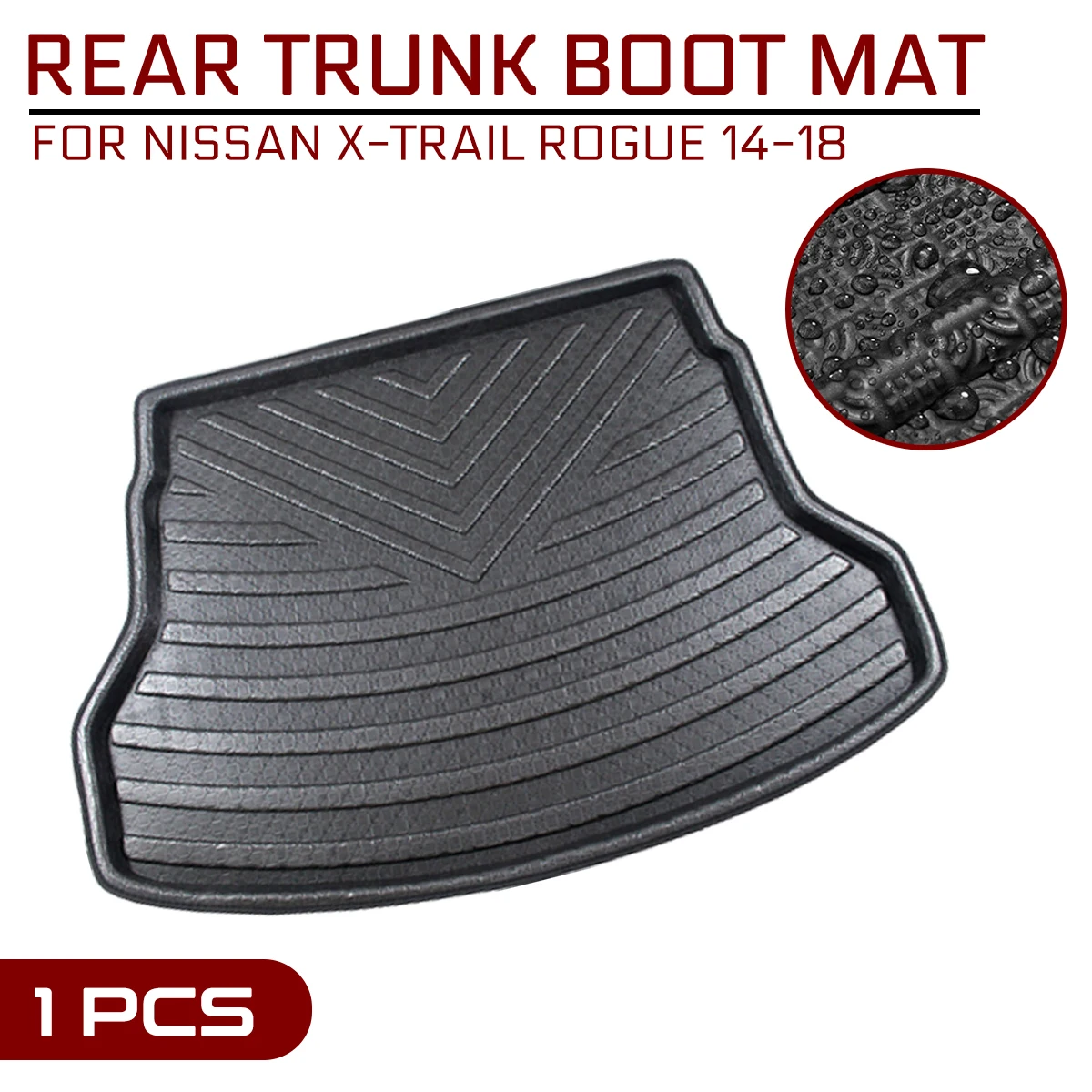 

For Nissan X-Trail Rogue 2014 2015 2016 2017 2018 Car Floor Mat Carpet Rear Trunk Anti-mud Cover