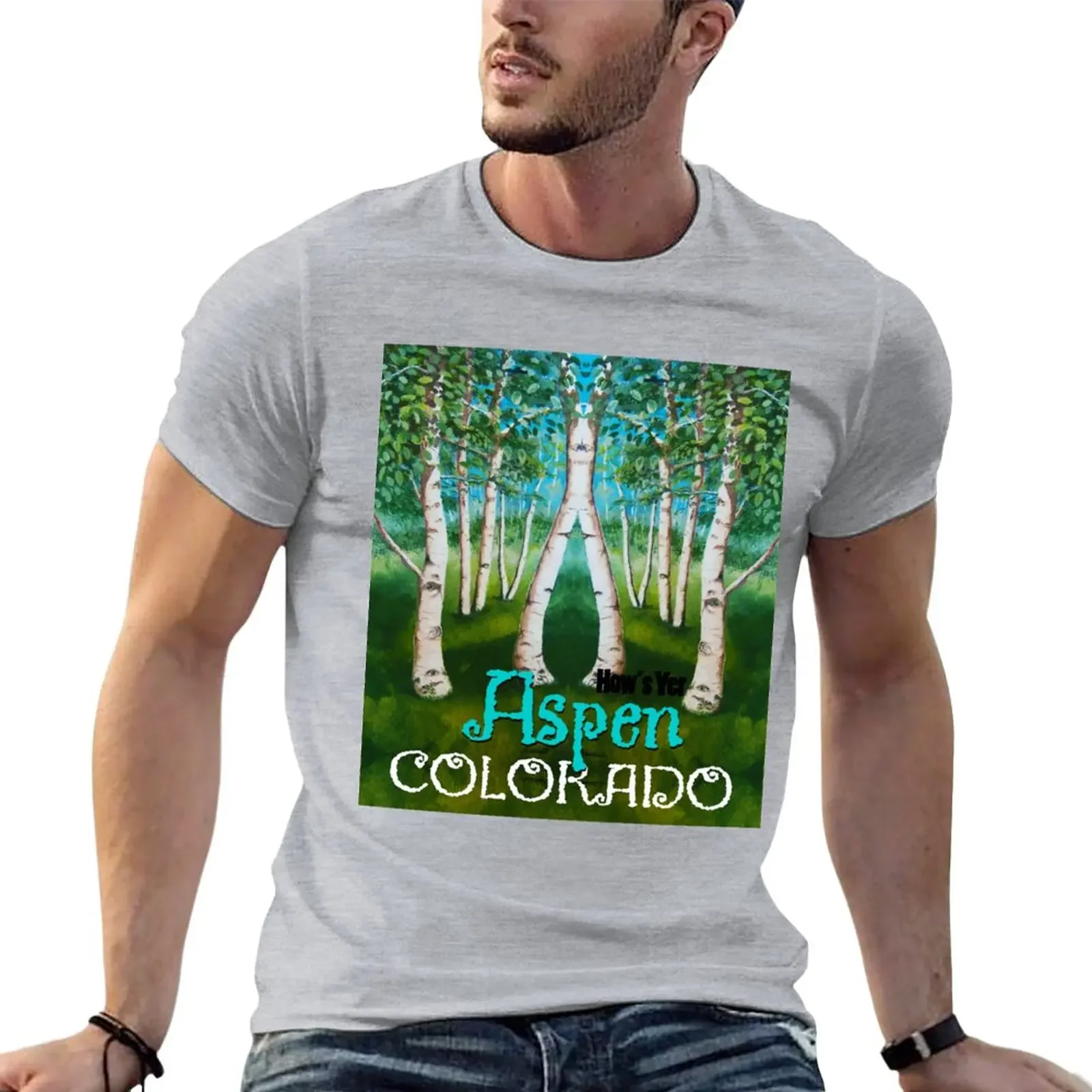 

So How's Yer Aspen Aspen Colorado! T-Shirt oversizeds boys animal print Men's t-shirts