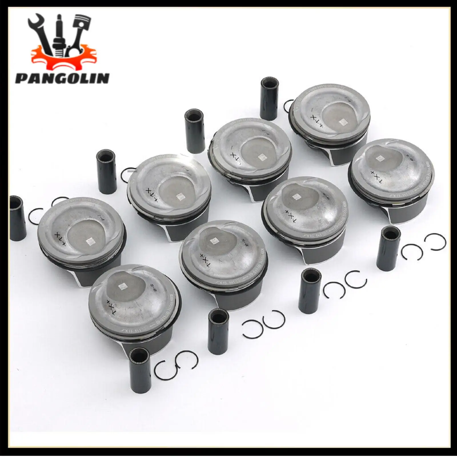 

8Pcs Engine Pistons Kit W/Rings Pins 23mm STD 94810304664 94810304659 94810304667 For Porsche Panamera Cayenne 9PA 92A M48 4.8T