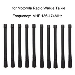 Antena VHF para Motorola Radio, GP88, GP88S, GP328, GP338, GP338, GP140, HT750, CP200, HT1250, EP450, 17cm, transporte da gota, 10pcs