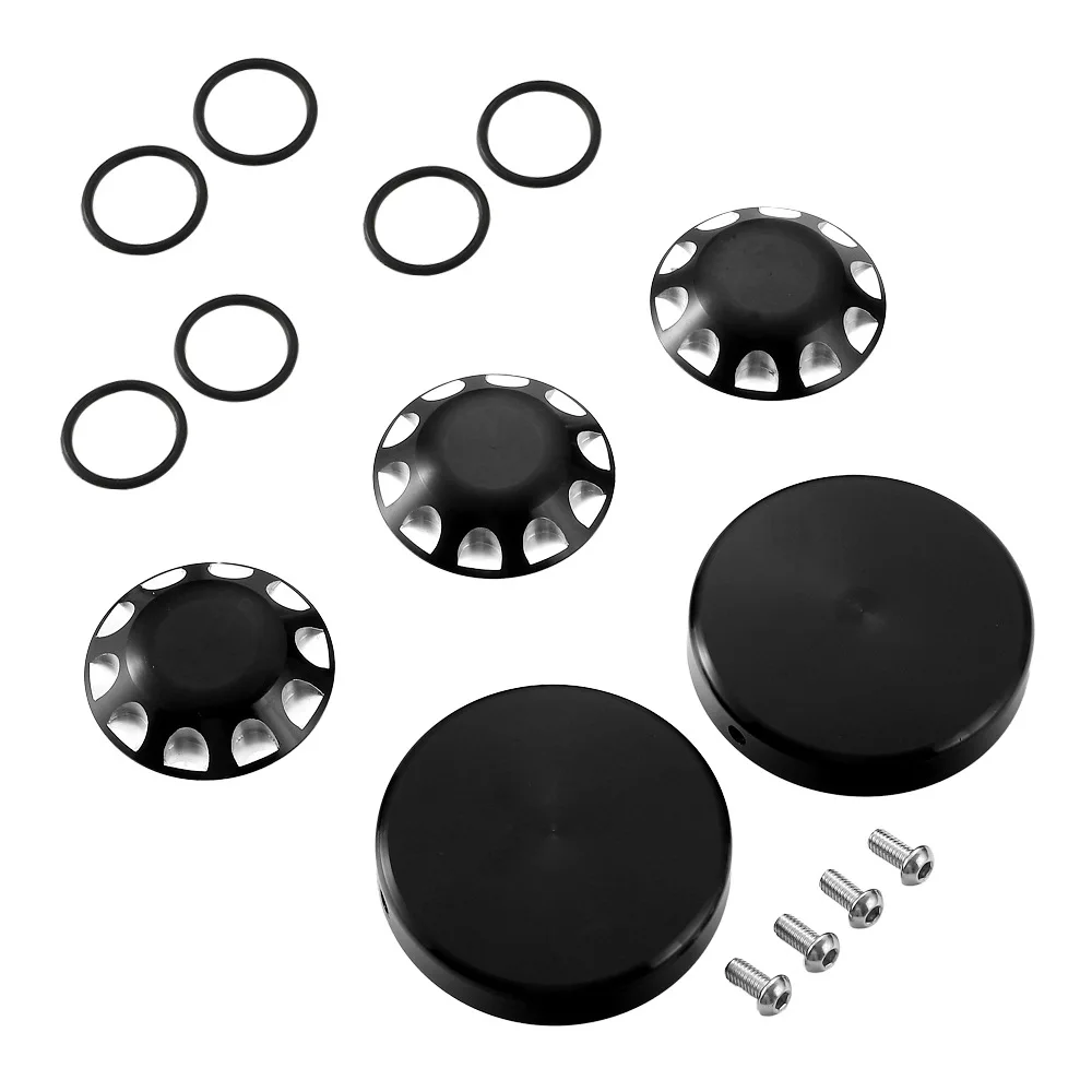 

5pcs Black Aluminum Alloy Axle Caps and Wheel Bearing Cover Compatible with Ryker All Models, Package Size 200*160*35mm,
