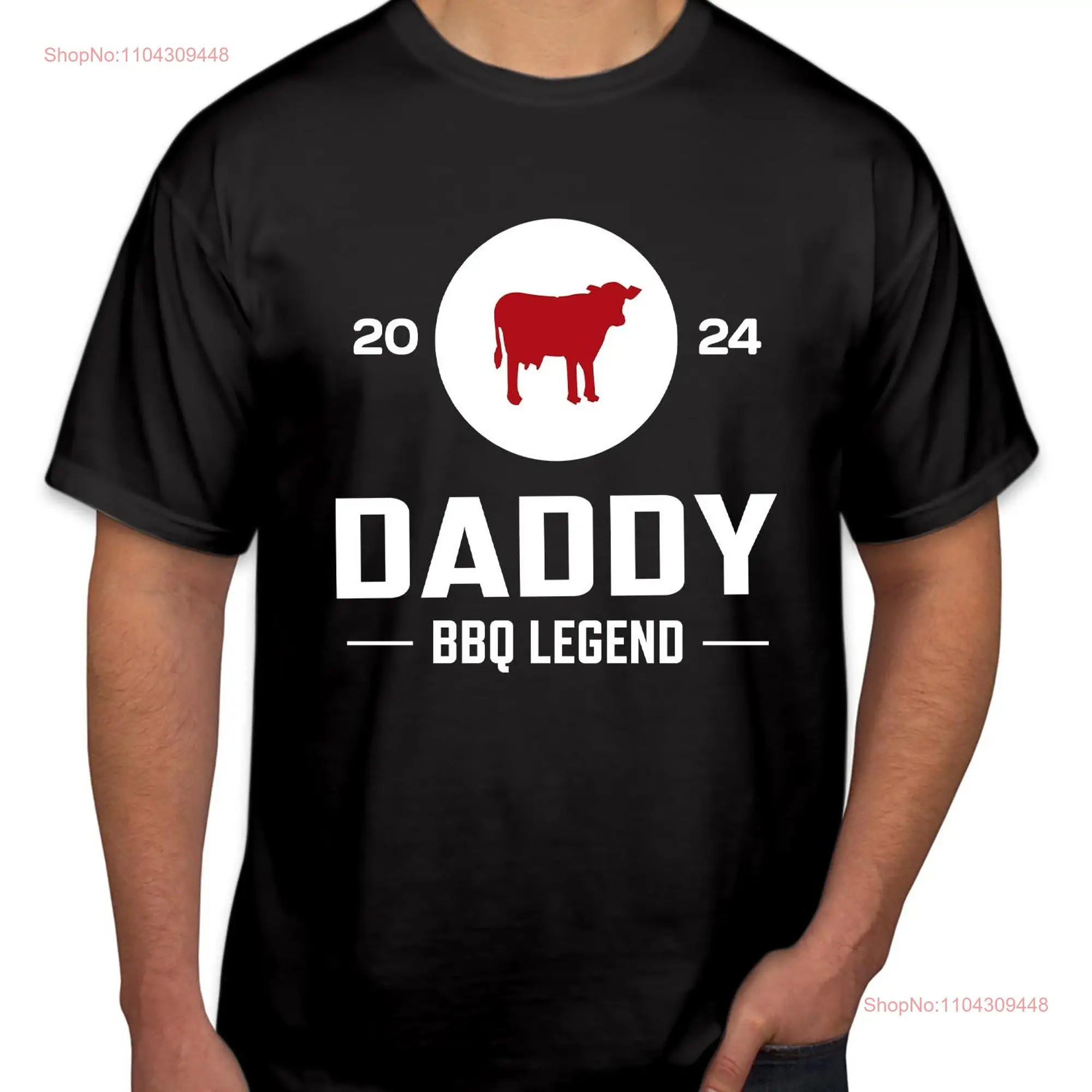 TSHIRT 1154 Daddy BBQ Legend Father's Day T Shirt 2024 Funny Fathers Top dad Birthday gaming Cooking for Him Her