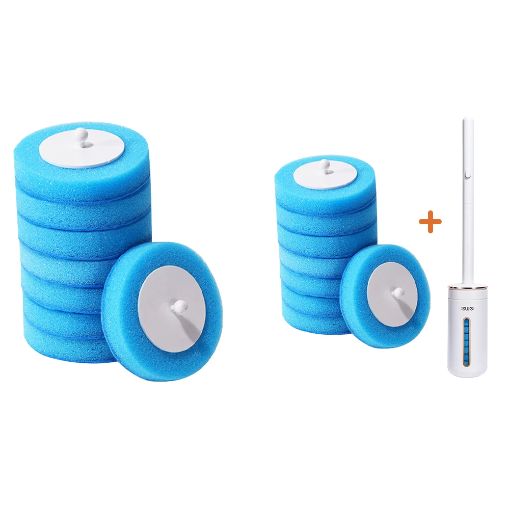 Disposable Aromatherapy Toilet Cleaner Wall-mounted Toilet Cleaner Scrubber Long Handle Ergonomics Toilet Bowl Cleaning Kit view 5