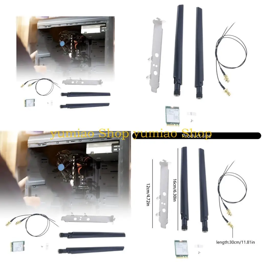 587B WiFi Adapter Wifi Wireless Card Double Band 2.4G/5Ghz Bluetooth-compatible
