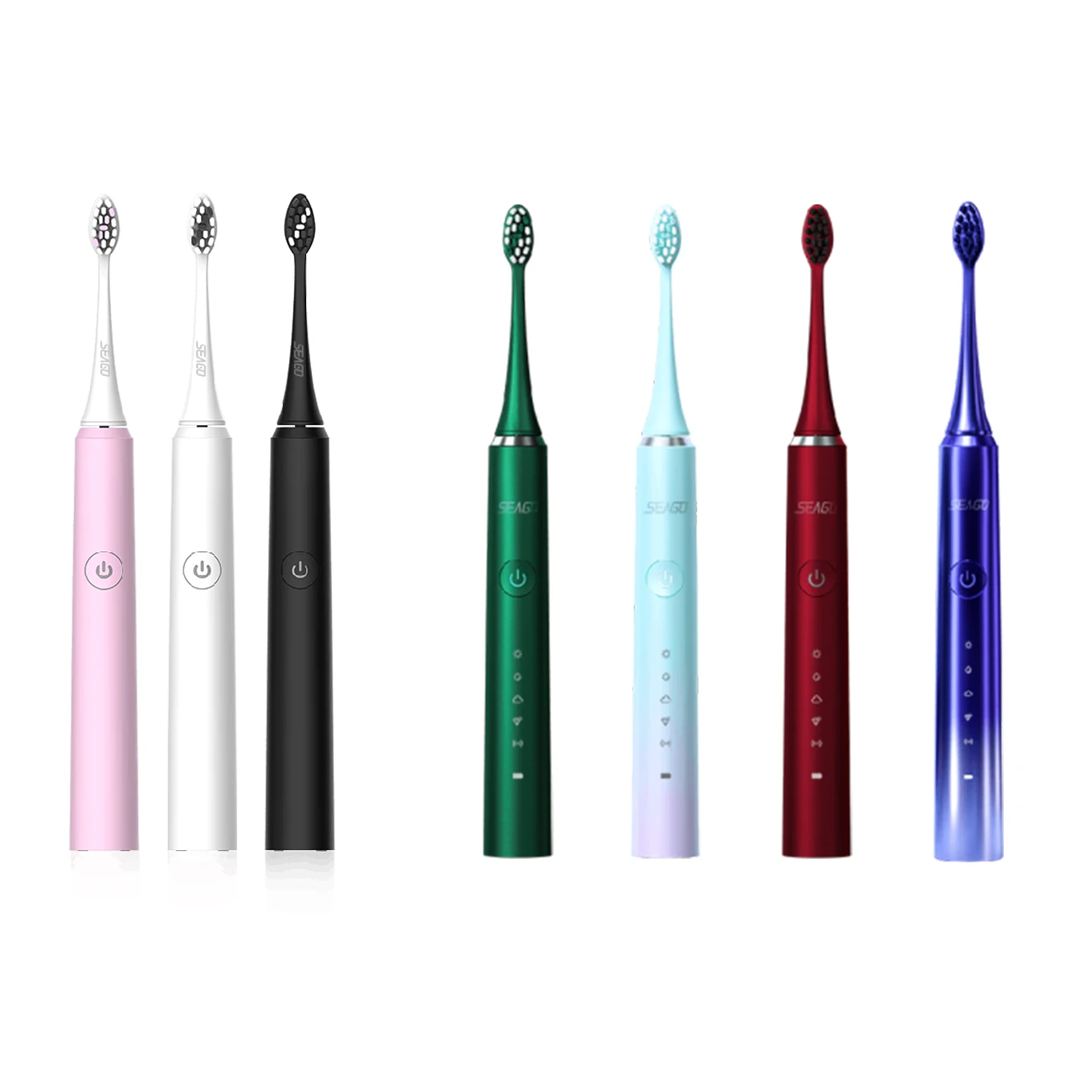 Sonic Electric Toothbrush S2 Set with Standard Dual Brush Heads Random Color Oral Care 1 Box per Set