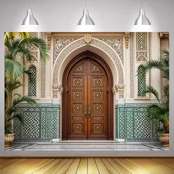 Arabic Home Backdrop Traditional Ancient Buildings Architectural Style Photography Background Birthday Party Decor Poster Banner