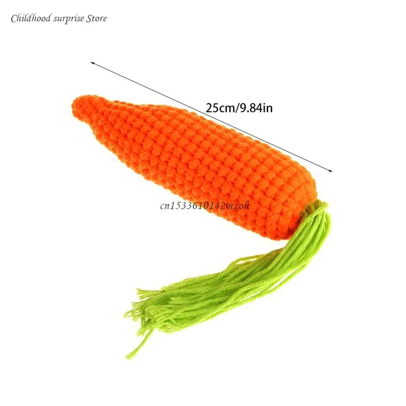 9.84in Soft Kids Crochet for Doll Woolen Realistic Carrot for Doll Vintage Desig Dropship