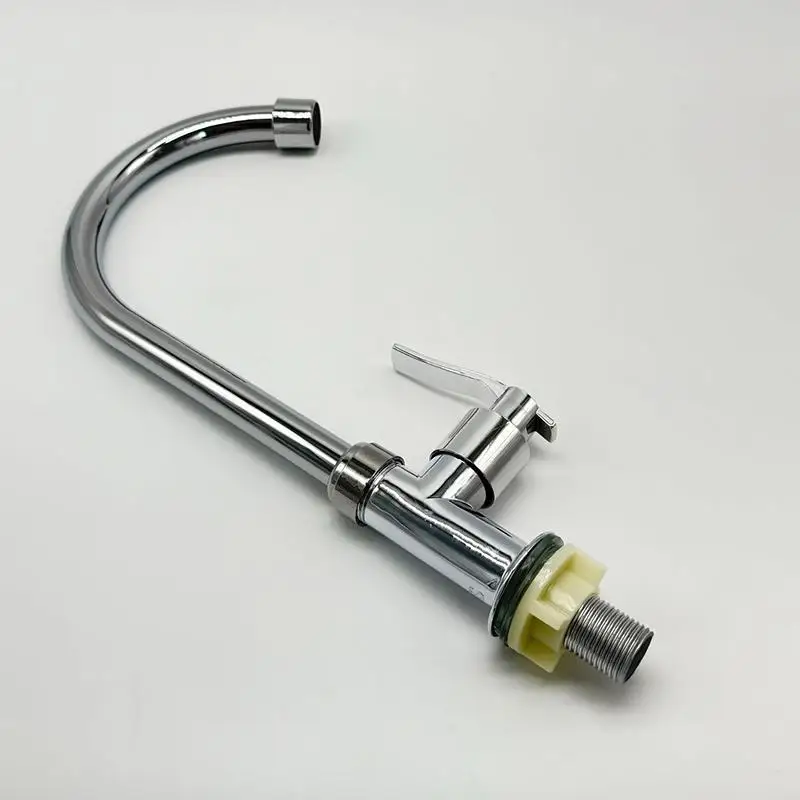【F】Sink Cold Taps Faucet Kitchen Bathroom Sink Single Lever Hole Tap Cold Water Handle Swivel Faucet Direct Drinking Tap