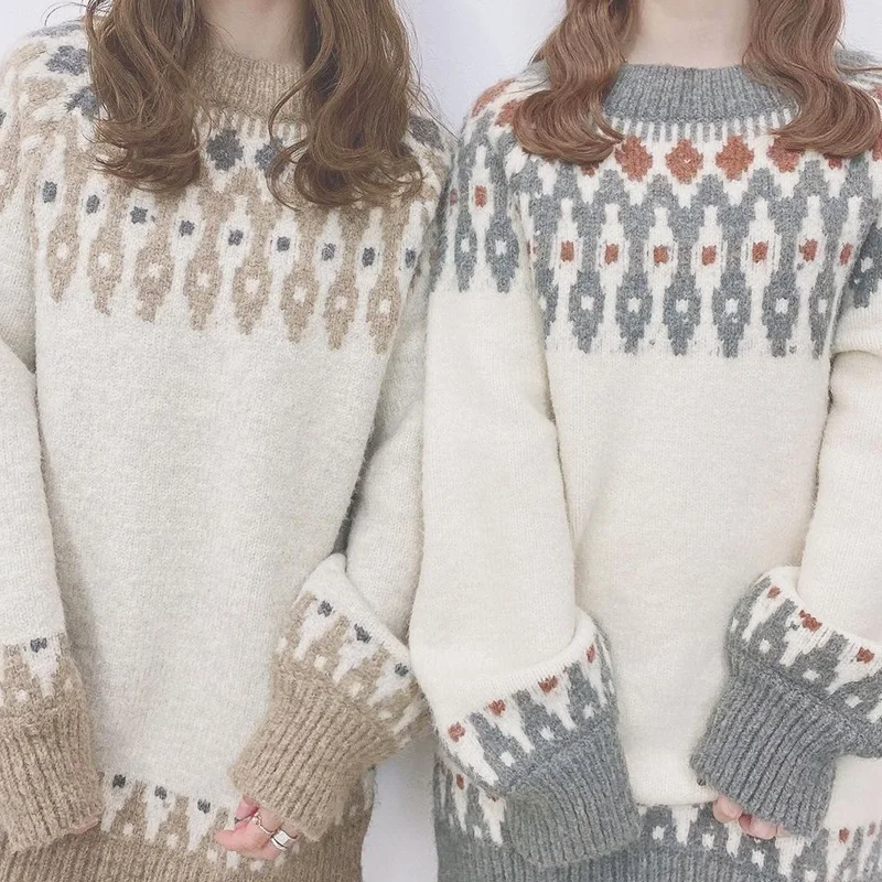 

Свитер ANNUUS из трикотажа, вязаный, в японском стиле, свободный крой, удлиненный, стандартной длины, с круглым вырезом, новый...