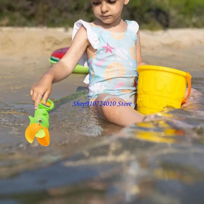 77hd Tool formato praia forma pato brinquedo garra para a areia ao ar livre segura para crianças pequenas