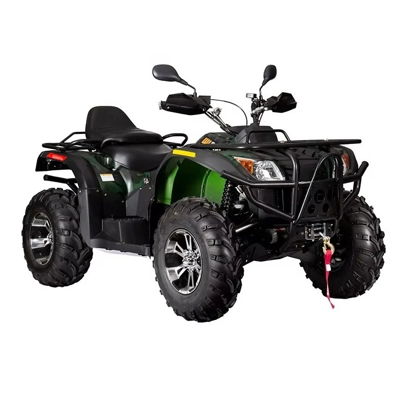 Powerful Electric ATV 4x4 for Adults, 4 Wheeler Quad Off-Road Utility Vehicle with Winch, Farm All-Terrain Quad Bike 4WD