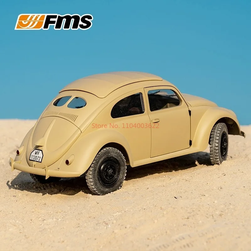 Fms 1-12 Beetle Rc pilot elektryczny Model samochodu symulacja Retro rower wspinaczkowy dekoracja na prezenty świąteczne dla dzieci