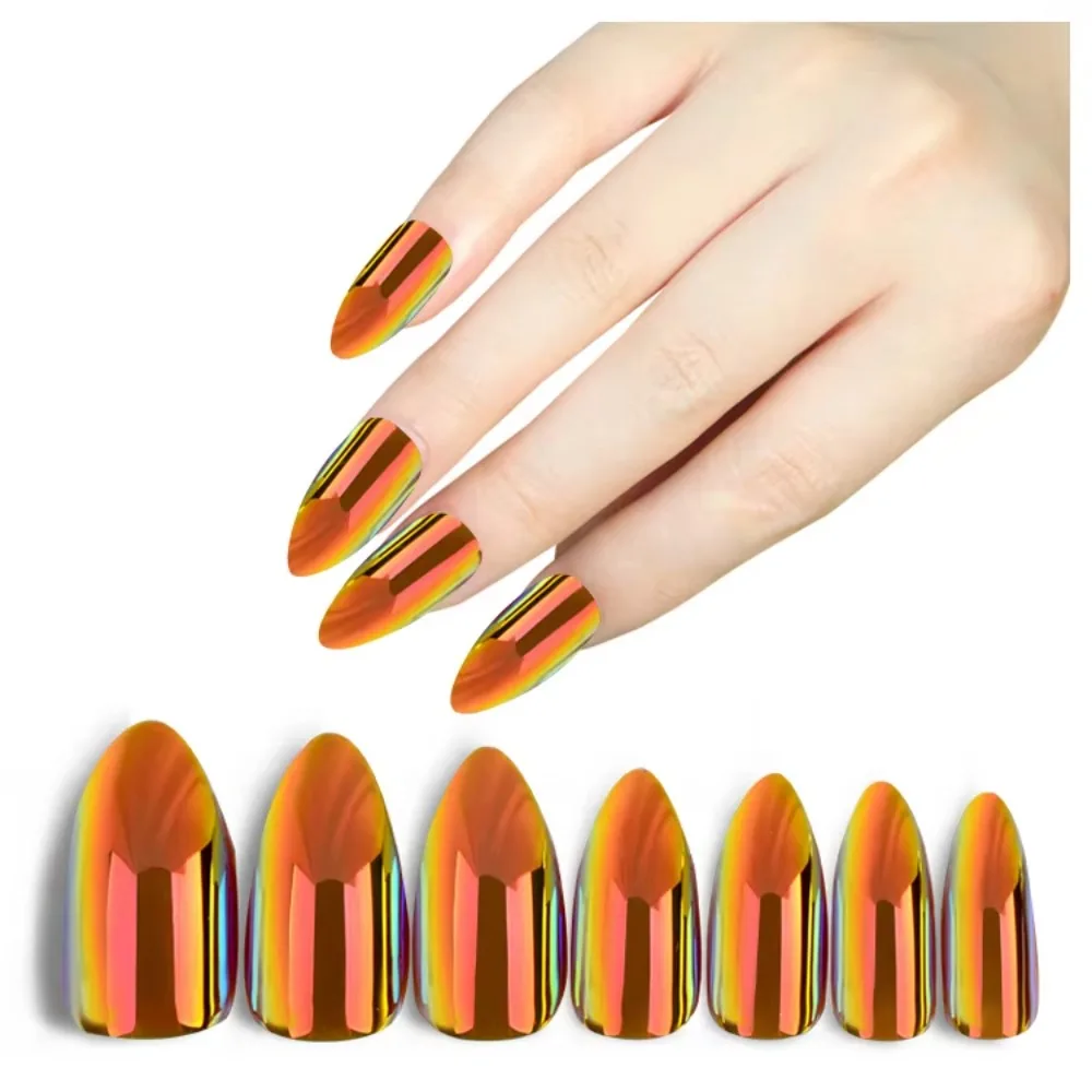

Fengshangmei Wholesale Full Sizes Free Sample Oval Acrylic False Nail Tips ABS Material Stylish Design for Finger Application