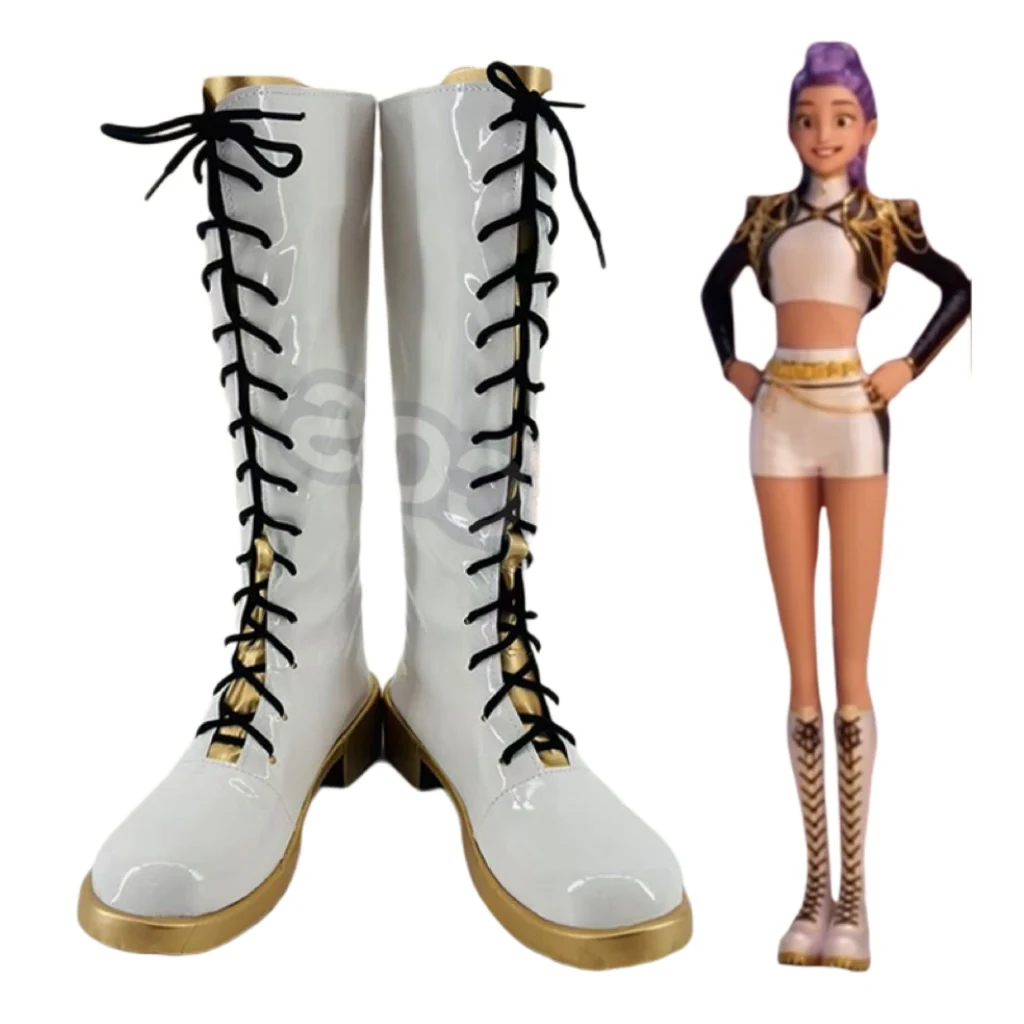 Buty do cosplayu Demon Hunters Rumi, anime KPop, rekwizyty na Halloween, karnawał, buty taneczne dla dzieci i dorosłych