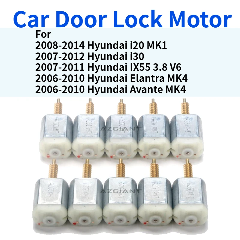 For Hyundai i20 MK1 i30 IX55 3.8 V6 Elantra Avante Car Side Door Lock Actuator Motor Center Control Locking Power Repair Engine