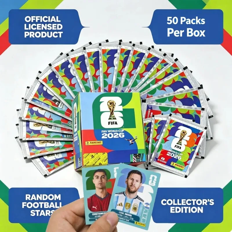 Panini Official 2026 FIFA World Cup Sticker Pack And Album Complete Soccer Fans Memorabilia Collection Set