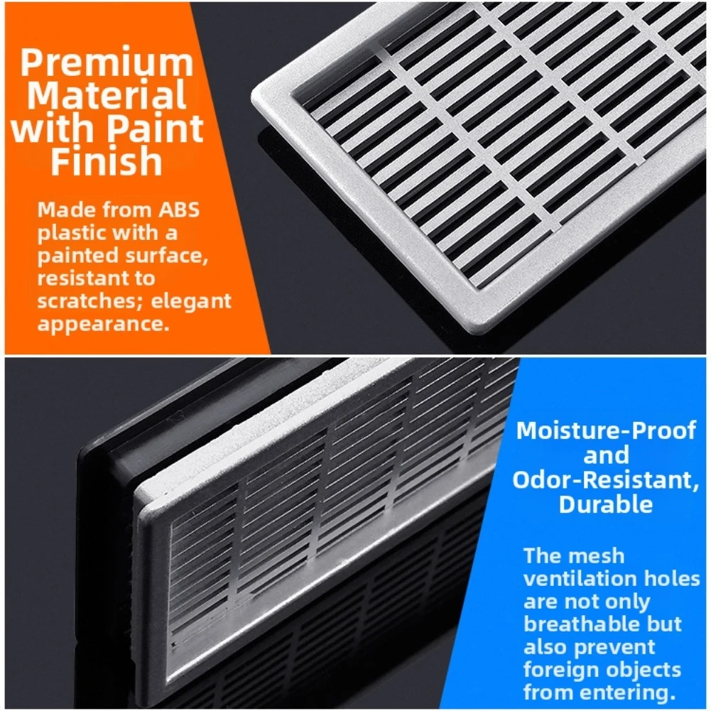 1PCS 310MM Ventilation Grill Wardrobes/shoe Cabinets/computer Cabinets ABS Ventilation-Cover Exhaust Mesh Home Accessories
