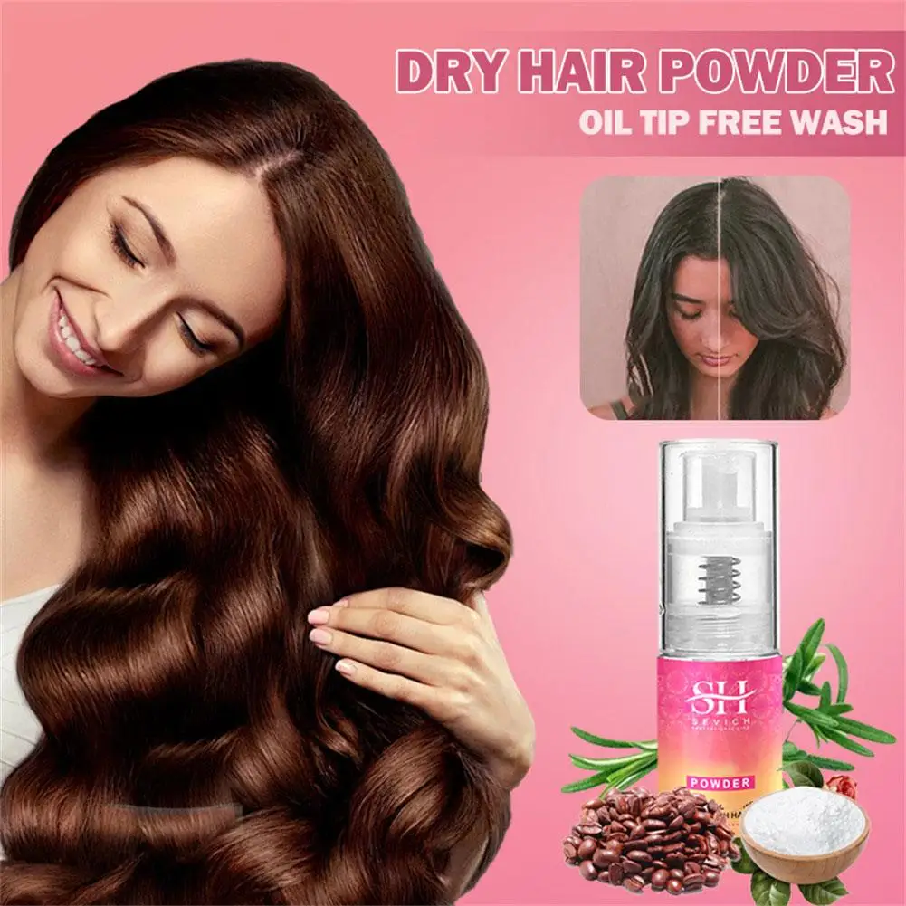 Sevich Fluffy Dry Hair Powder Oil Control Spray per capelli secchi aumenta gli uomini polvere Dry Women Shampoo Volume Fluffy Hair Styling B8H2