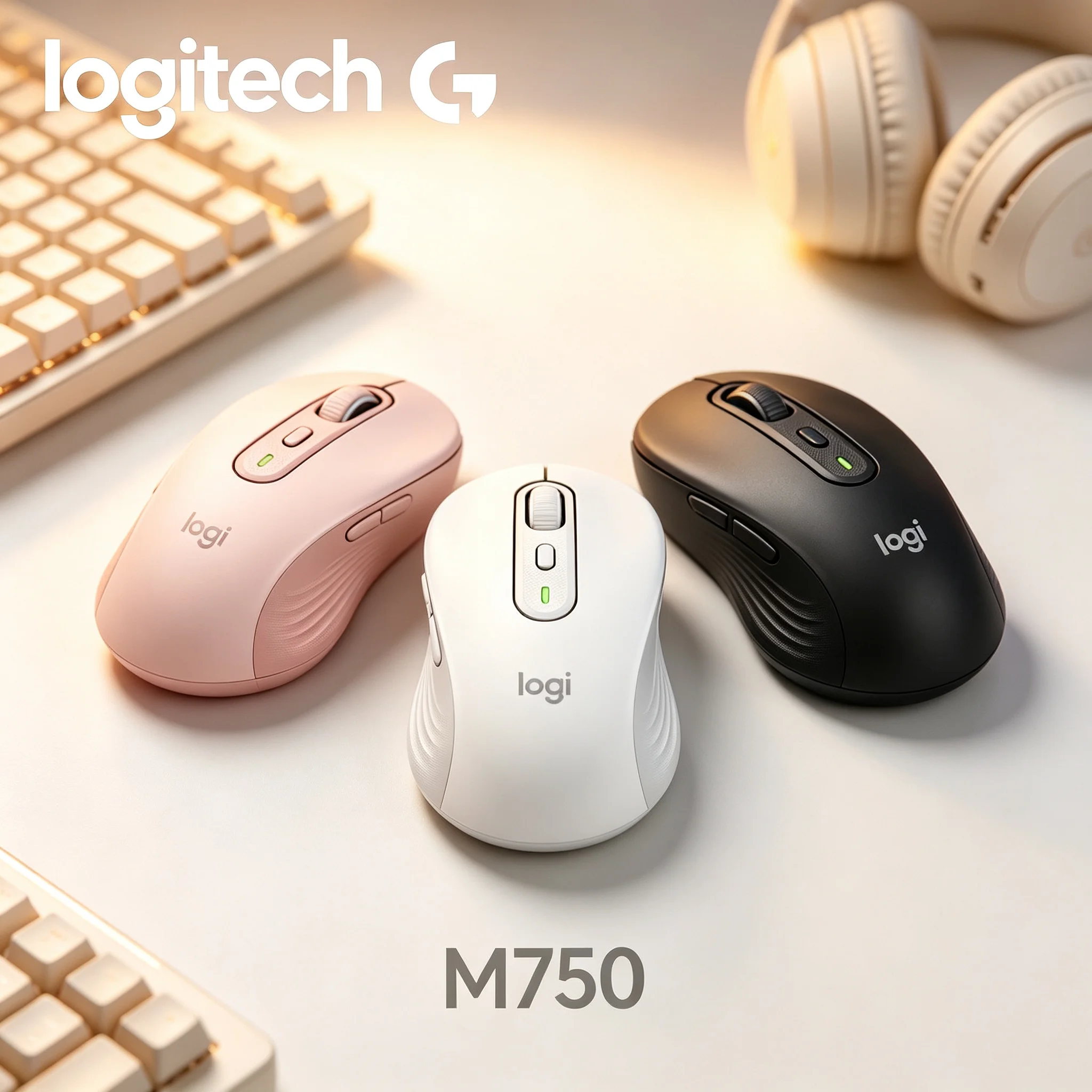 Logitech M750 Intelligent Sleep Wireless Mice Power Saving Between CS Gaming Breaks And Contract Office Idle Intervals