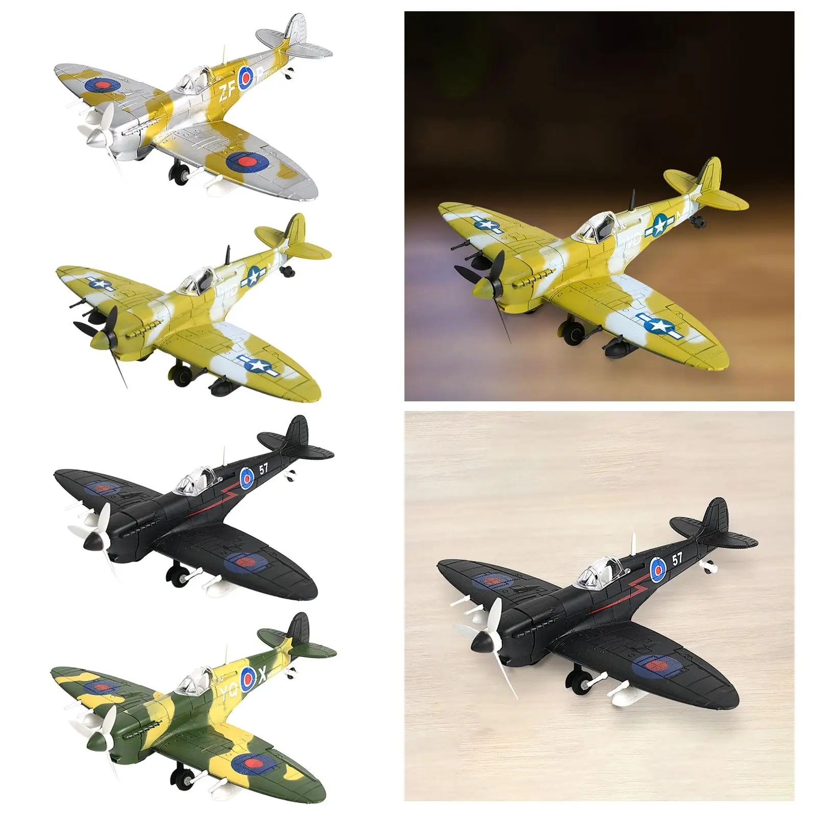 1:48 Fighter Building kit facile da montare decorazione del Desktop ornamento fai da te