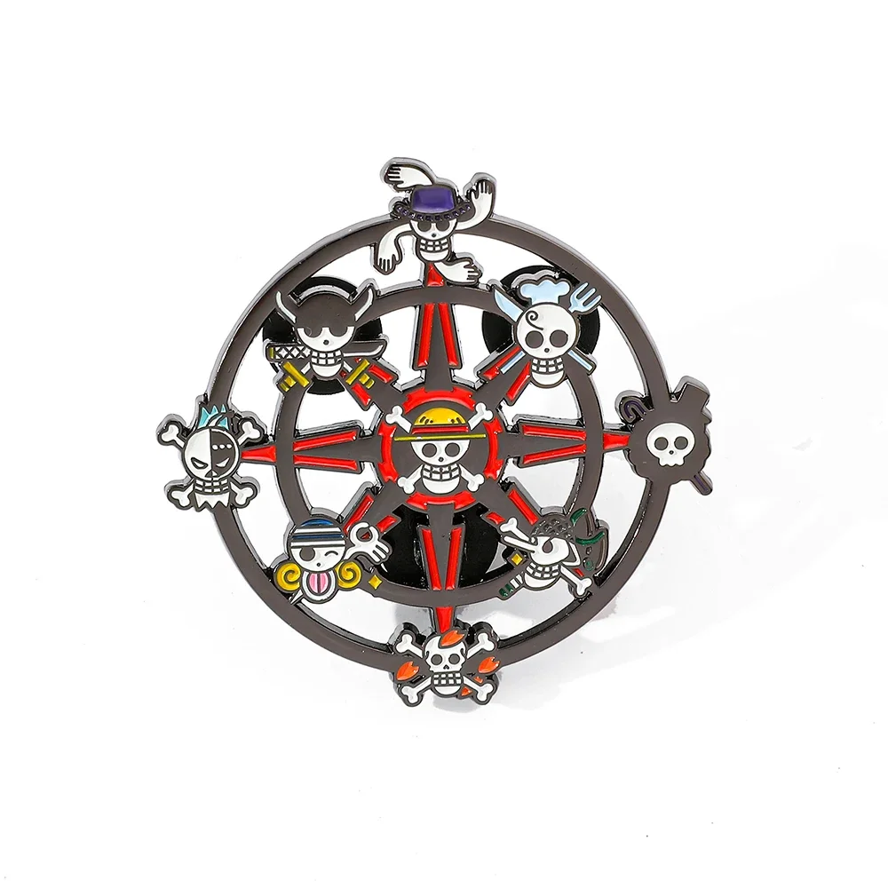 1 Pc Cartoon Monkey D. Luffy Brooch Handsome Skull Enamel Pin Backpack Clothes Jewelry Metal Badges Accessories Gifts for Friend