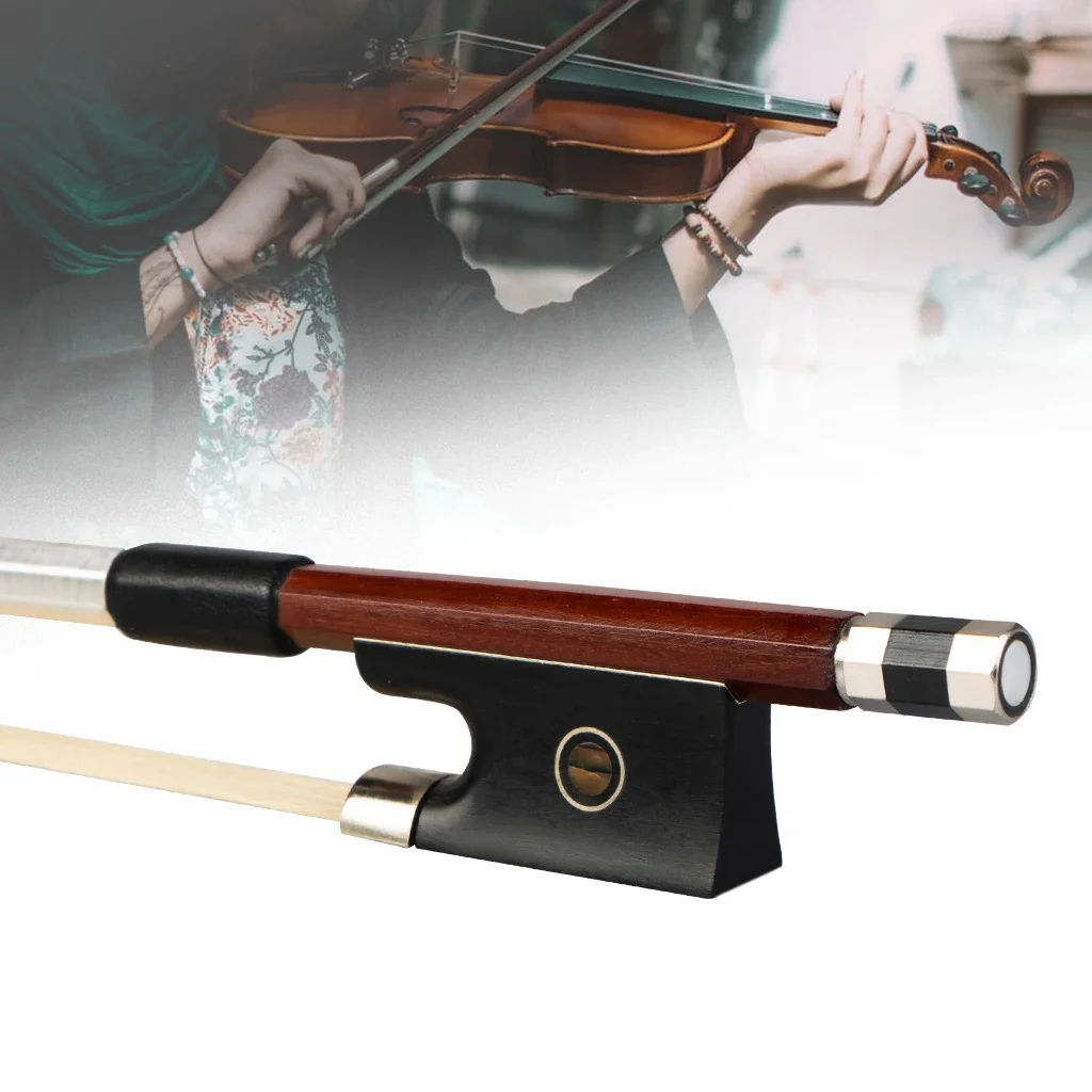 3PCS Violin Bow 4/4 Size 780V Concert Level Straight Stick Great Balanced Ebony Frog Natural Horse Hair Fast Response