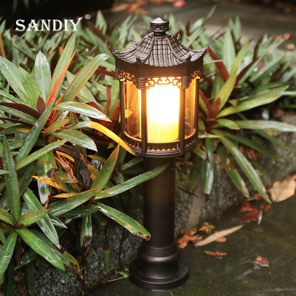 

SANDIY 2025 Outdoor Lawn Lamp New Chinese Garden Outdoor Garden Lamp Simple Creative Villa Courtyard Landscape Lawn Lamps