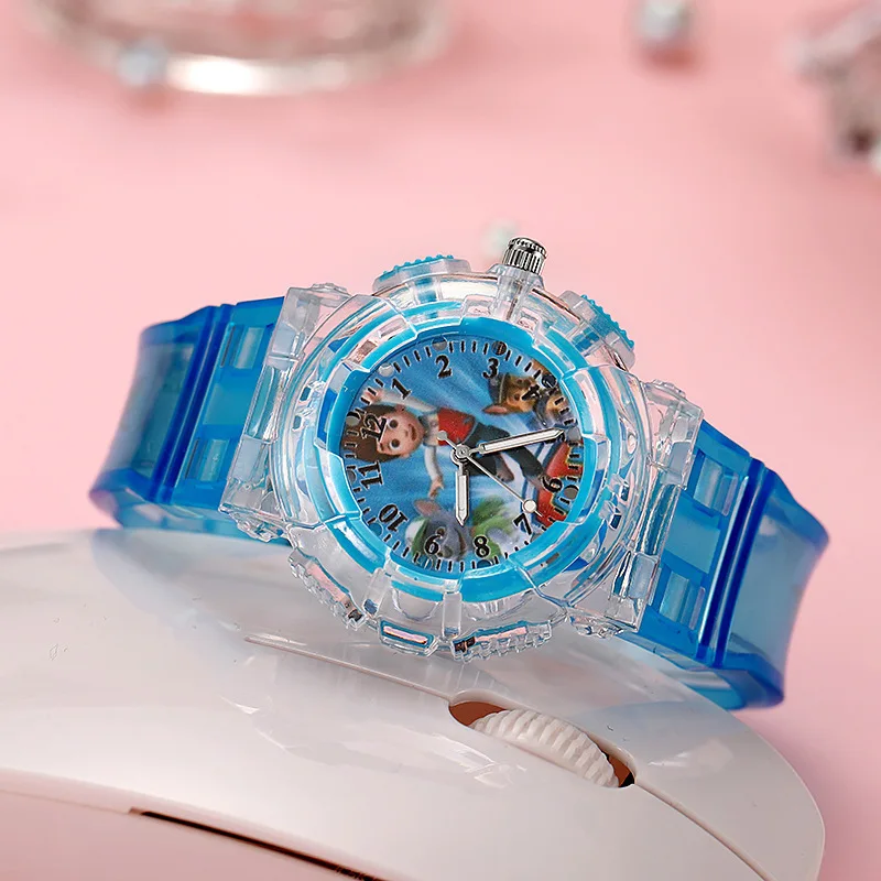 Paw Patrol Wristwatch Chase Skye Watch for Women Anime Cartoon Character Derivative Peripherals Illuminated Watches Party Gifts