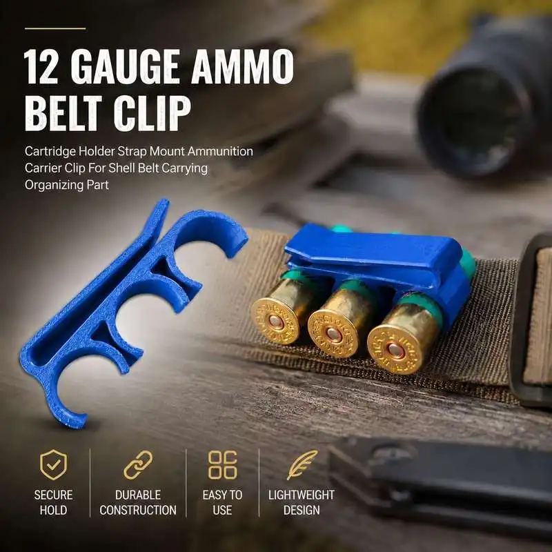 12 Gauge Shell Holder Strip Cartridge Storage Carrier Portable Ammo Retaining Clip For Outdoor Carry