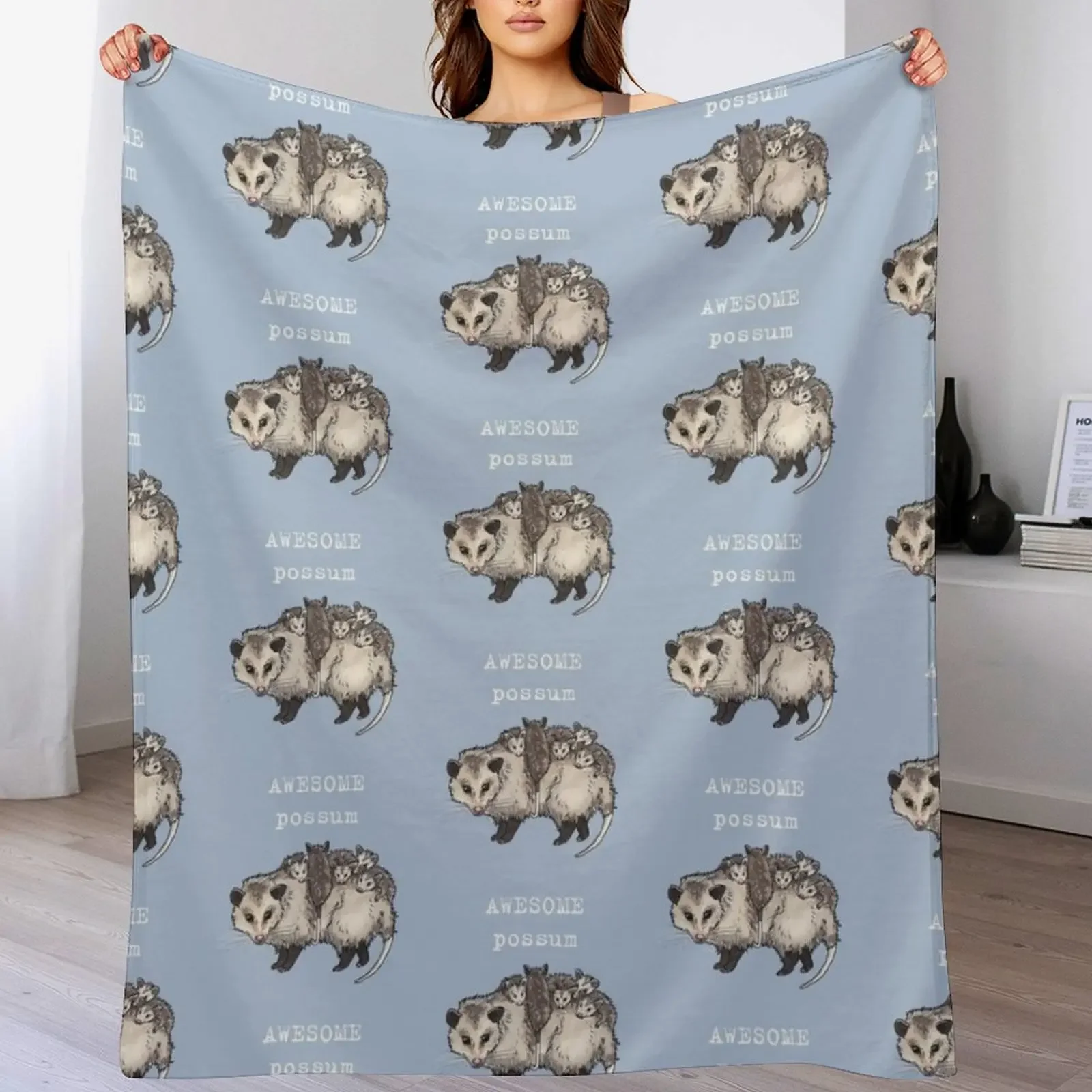 

Possum - Animal series Throw Blanket Lightweight Warm Blanket for Indoor Outdoor Use