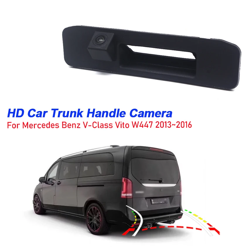 Trunk Handle Rear View HD Camera Trajectory Tracks Line For Mercedes Benz W166 ML250 ML350 ML400 ML550 ML63 2013 2014 2015