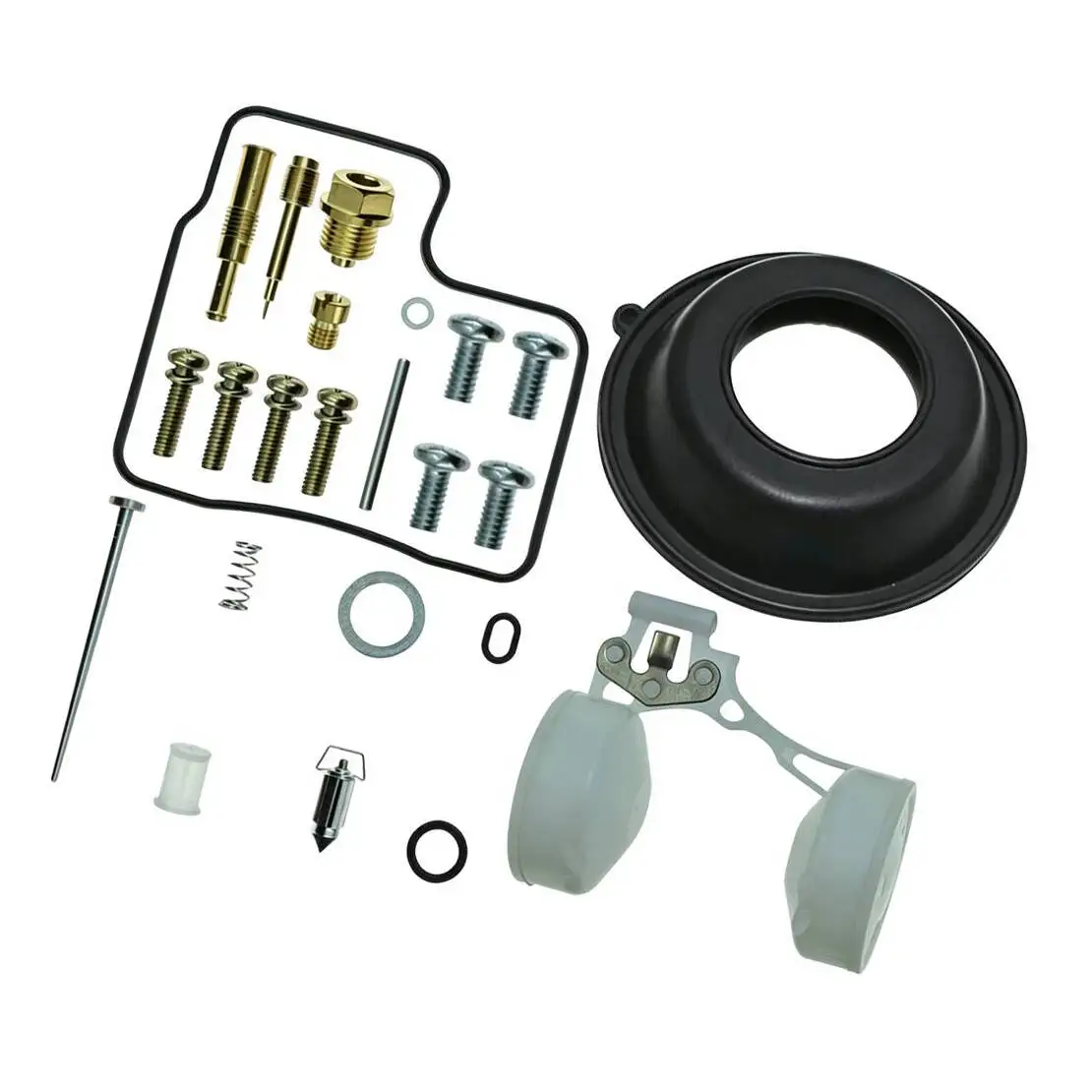 4 Sets Motorcycle Carburetor Carb Repair Rebuild Kit with Diaphragm Float Fit For Honda Shadow ACE 750 VT750C VT750CD