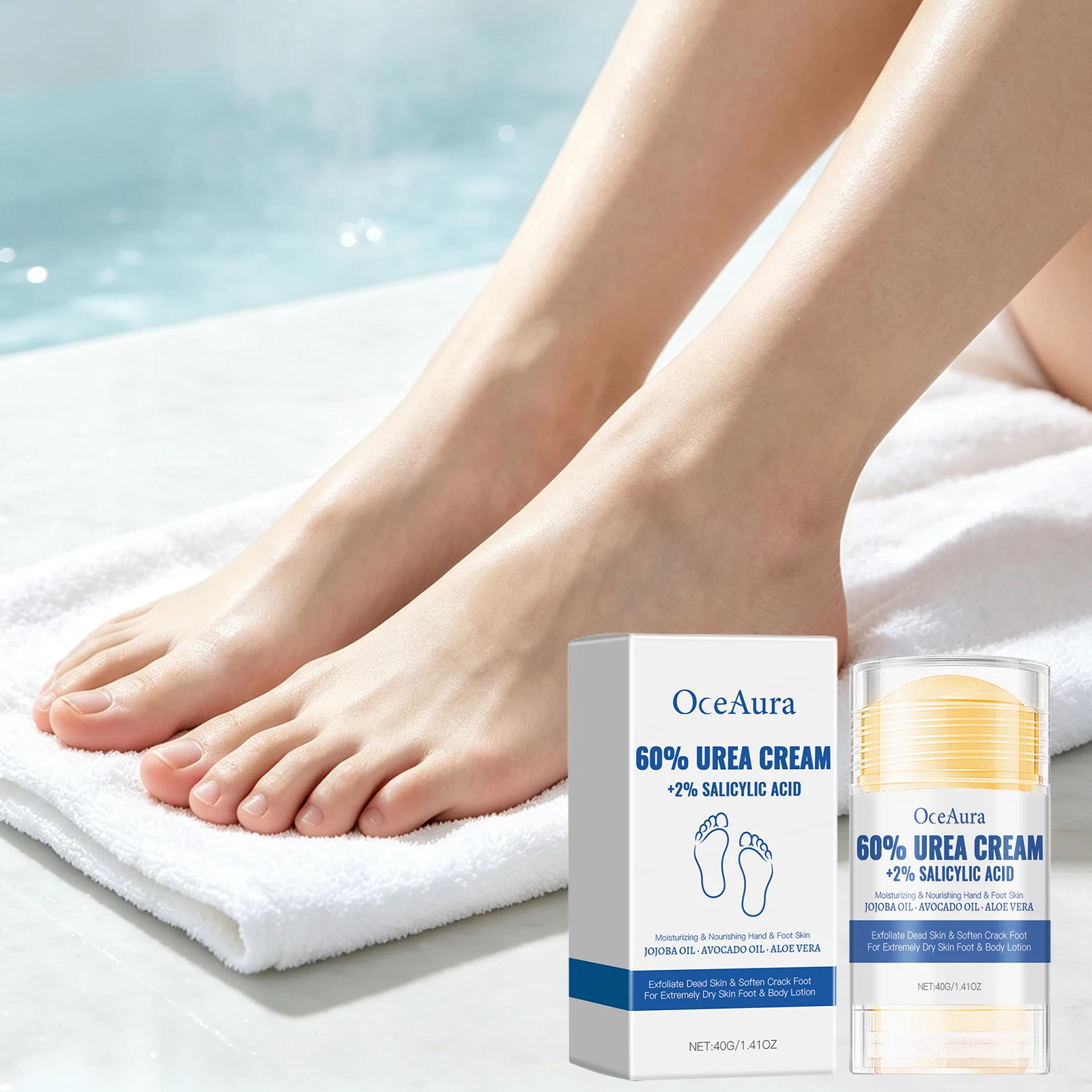 Foot Cream Exfoliating Dead Skin Remover Relief Dryness Heel Repair Softening Dry Cracked Feet Nourishing Moisturizing Skin Care